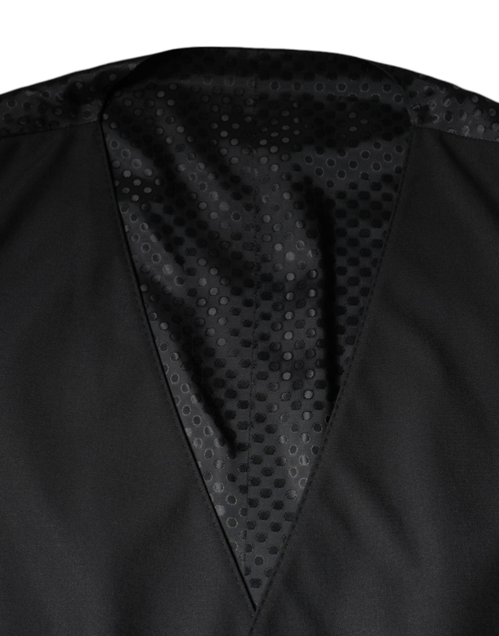 Schwarze Weste aus Wolle Elegante Weste