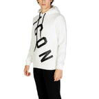 Weißer Baumwoll-Hoodie