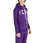 Purple Cotton Hoodie