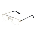 Graue Metallbrille (Gestelle)
