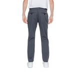 Black Cotton Casual Pants