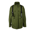 Grüner Polyester-Parka