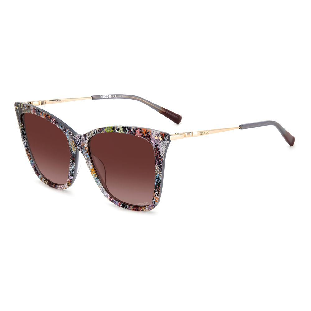 Mehrfarbige Azetat-Sonnenbrille