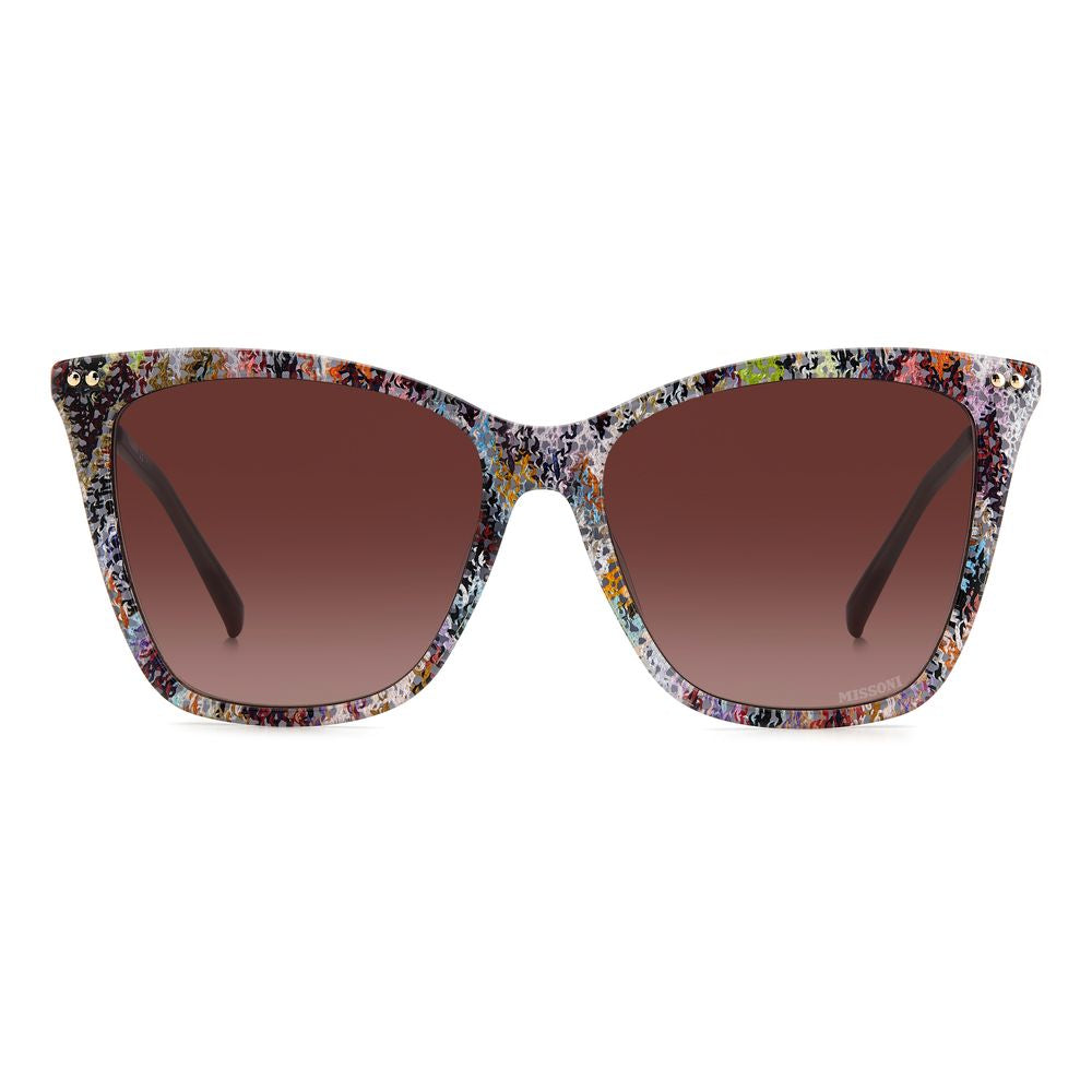 Mehrfarbige Azetat-Sonnenbrille