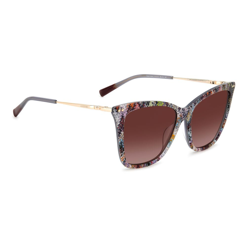Mehrfarbige Azetat-Sonnenbrille