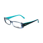 Blaue Kunststoffbrille