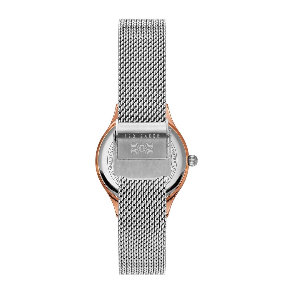 Silberne Edelstahl-Dresswatch