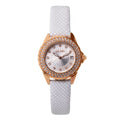 White Leather Dress Watch