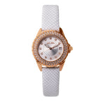 White Leather Dress Watch