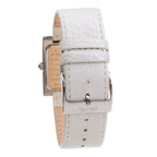 Graue Lederarmbanduhr