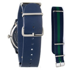 Blue Leather Dress Watch