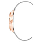 Silberne Edelstahl-Armbanduhr