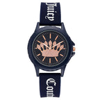 Blue Synthetic Dress Watch