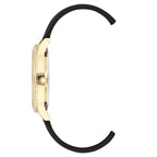 Schwarze Synthetik-Armbanduhr