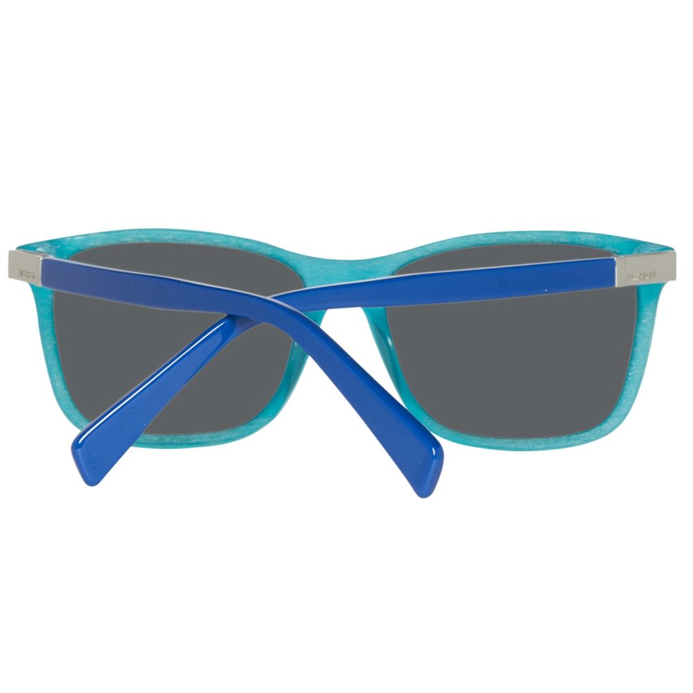 Sonnenbrille aus blauem Azetat