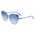 Blaue Metallsonnenbrille