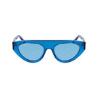 Blaue Azetat-Sonnenbrille