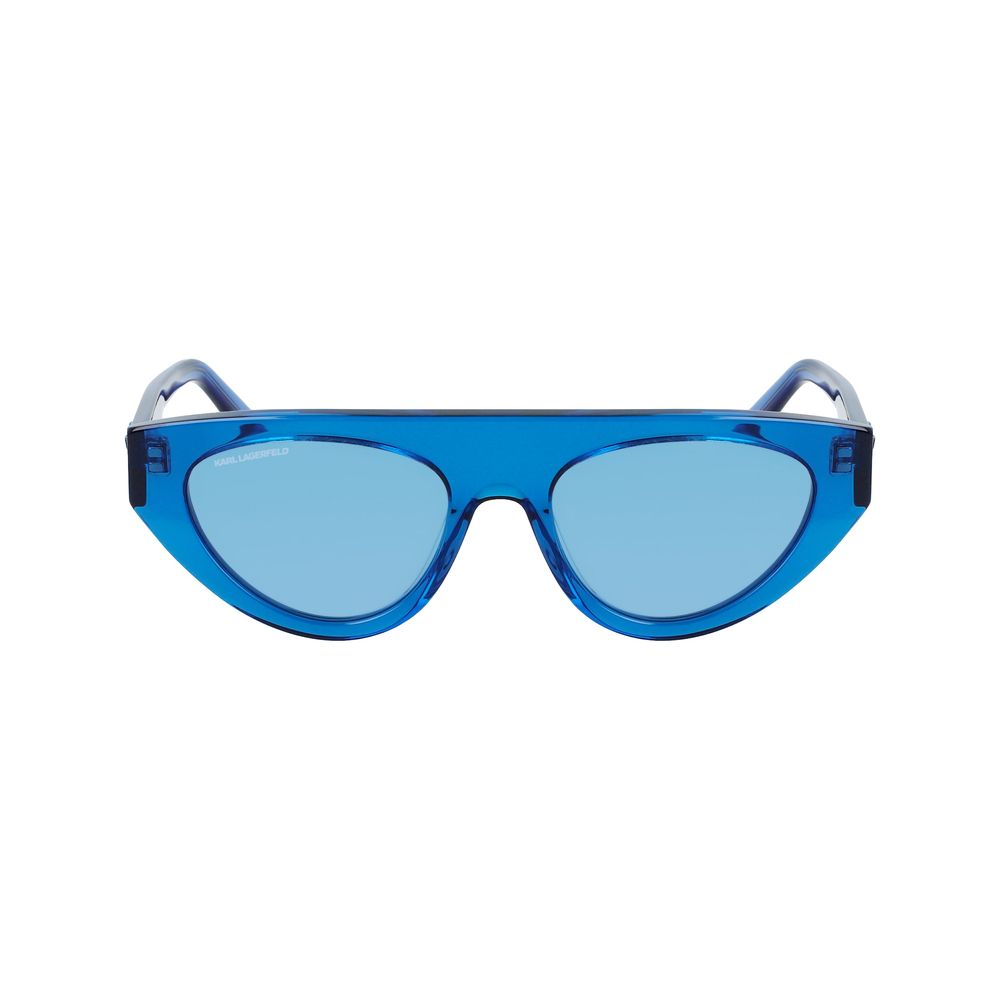 Blaue Azetat-Sonnenbrille