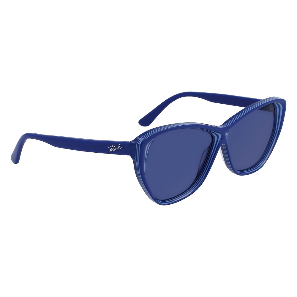 Sonnenbrille aus blauem Azetat