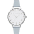 Blue Artificial Leather Dress Watch