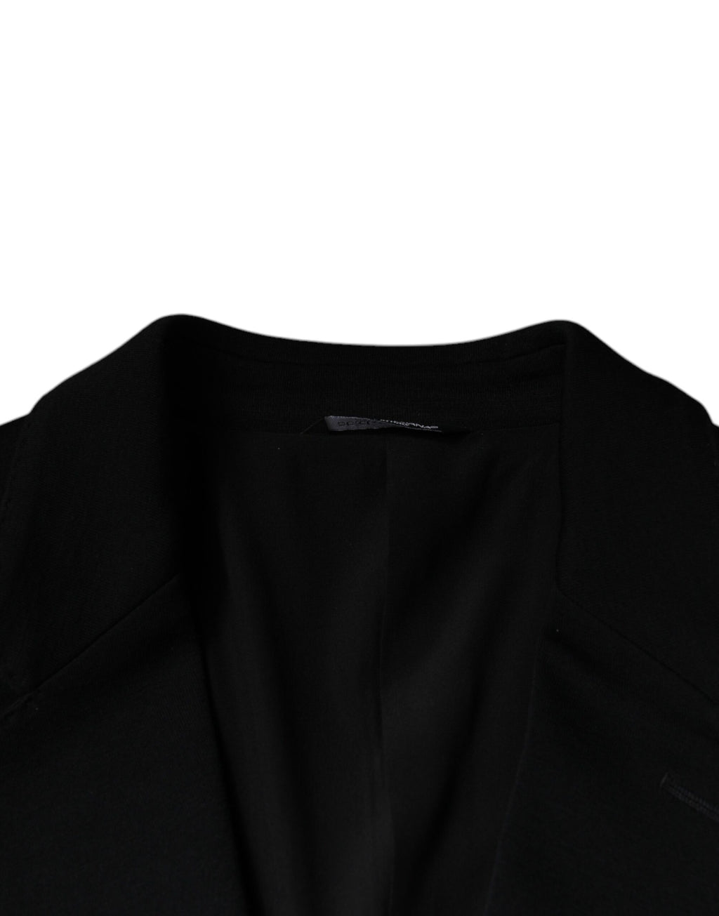 Einreihiger, schwarzer Blazer aus Wolle