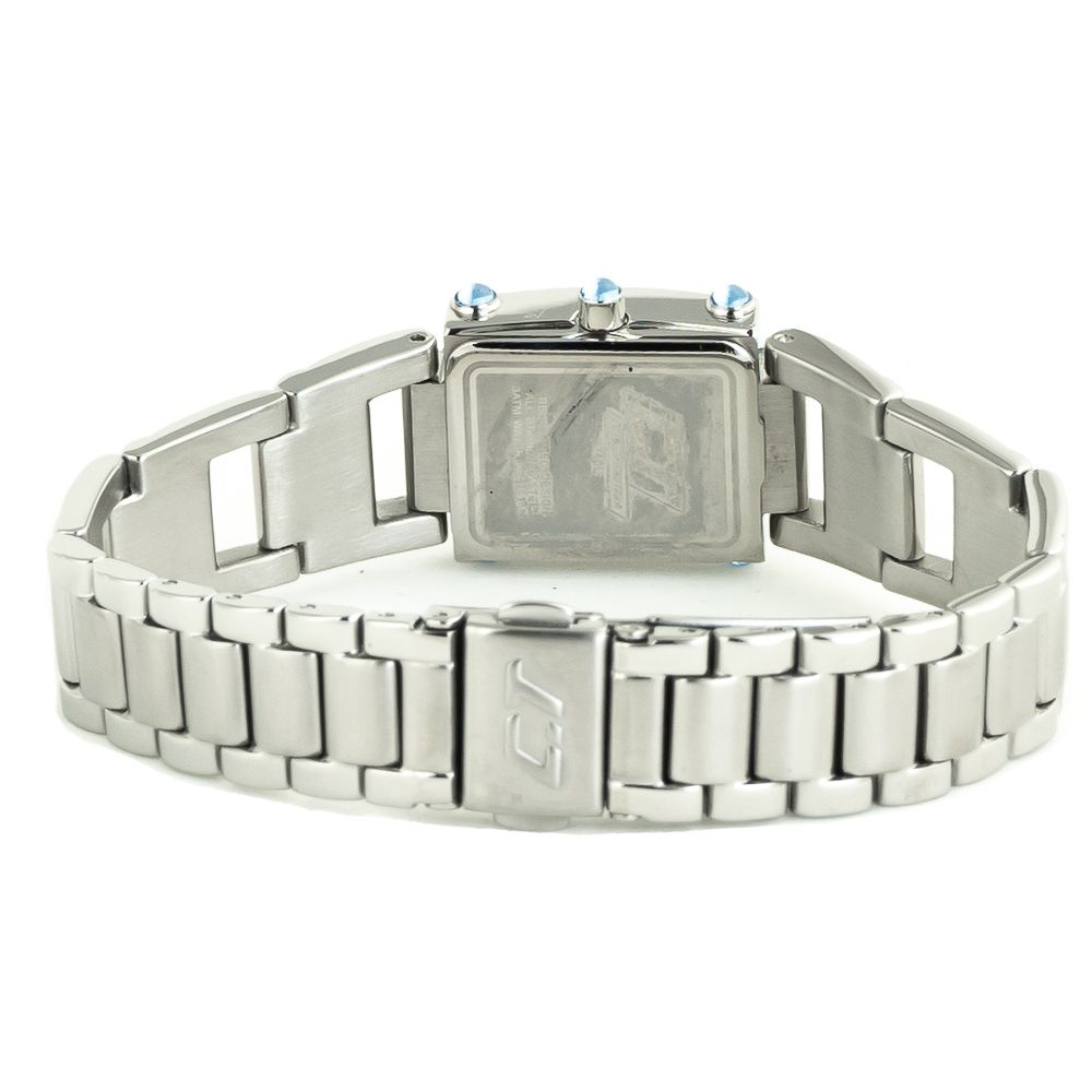 Orologio da polso con bracciale in acciaio inossidabile argentato