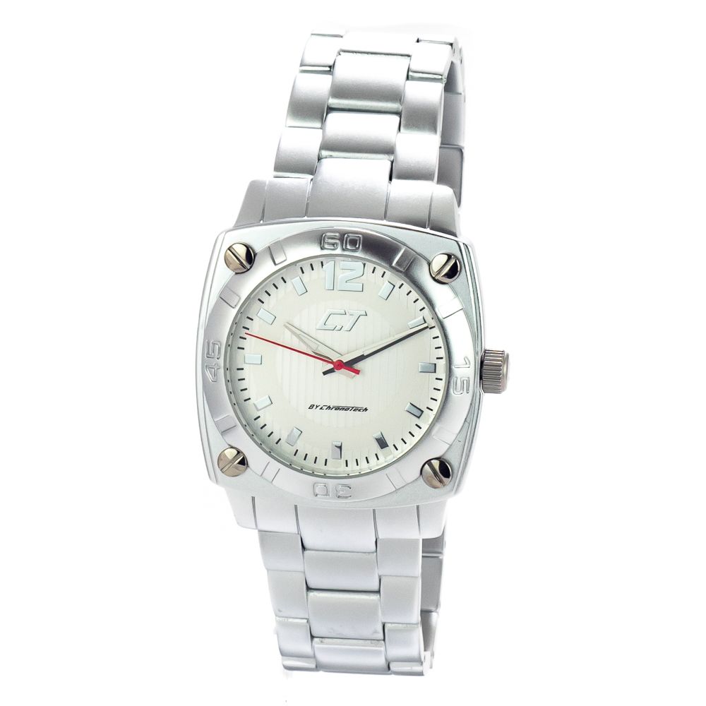 Silberne Aluminium-Kleideruhr
