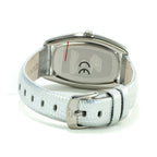 Silbernes Lederarmbanduhr
