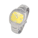 Silberne Edelstahl-Dresswatch