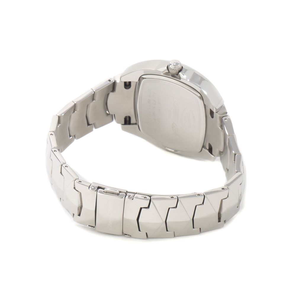 Silberne Edelstahl-Dresswatch
