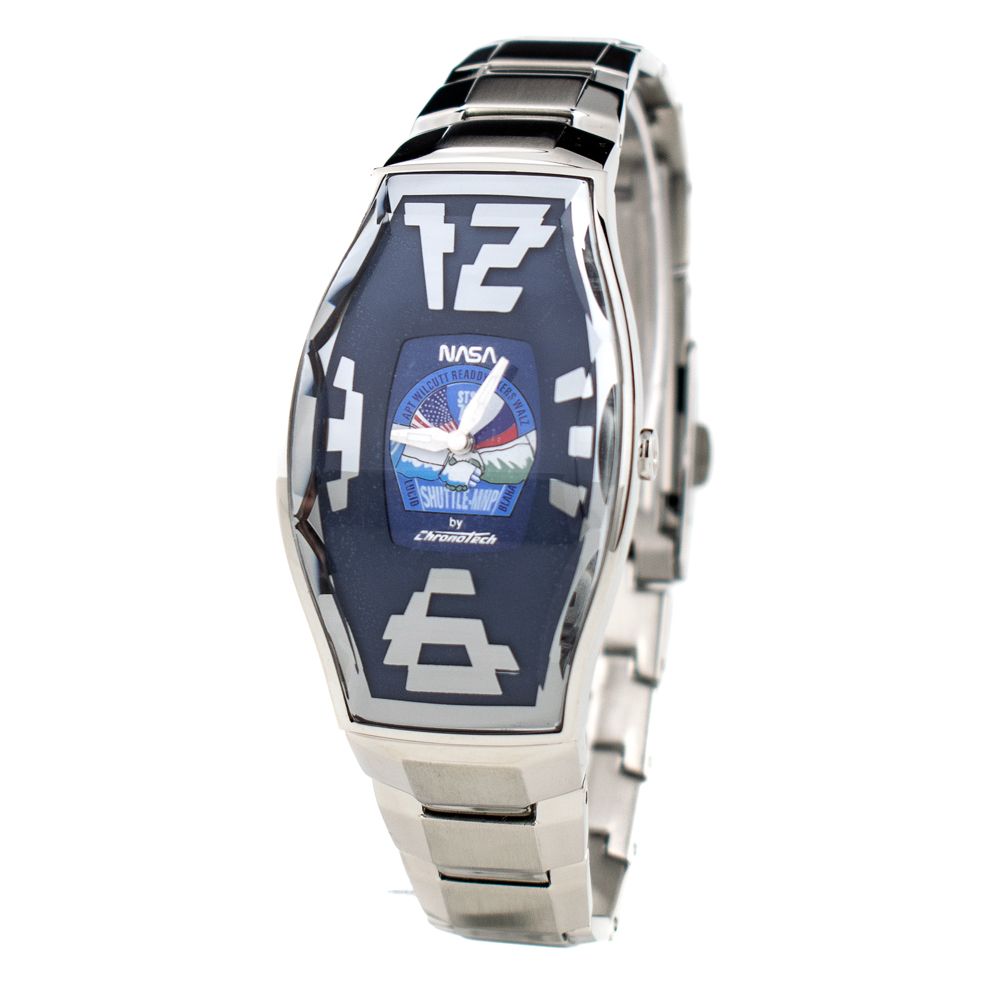 Silberne Edelstahl-Dresswatch