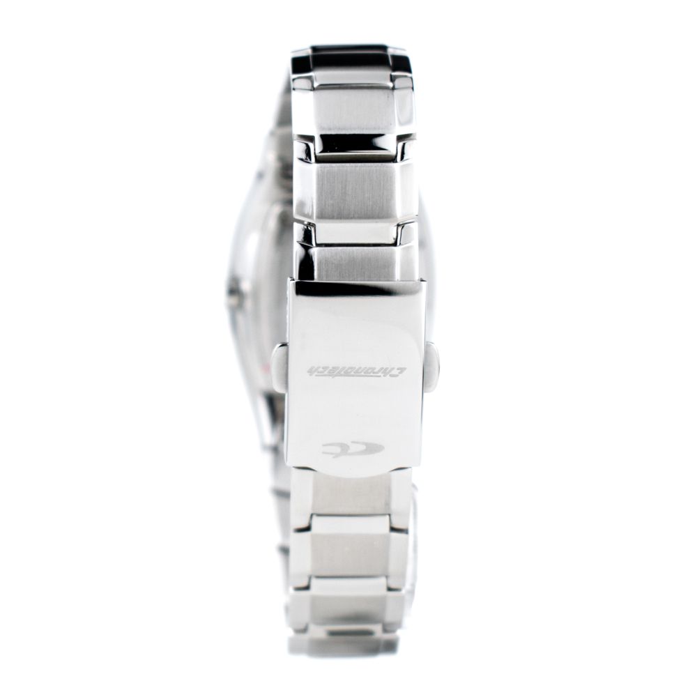 Silberne Edelstahl-Dresswatch