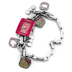 Armbanduhr aus silbernem Edelstahl