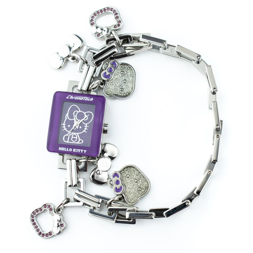 Silberne Edelstahl-Armbanduhr