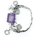 Silberne Edelstahl-Armbanduhr