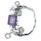 Silberne Edelstahl-Armbanduhr