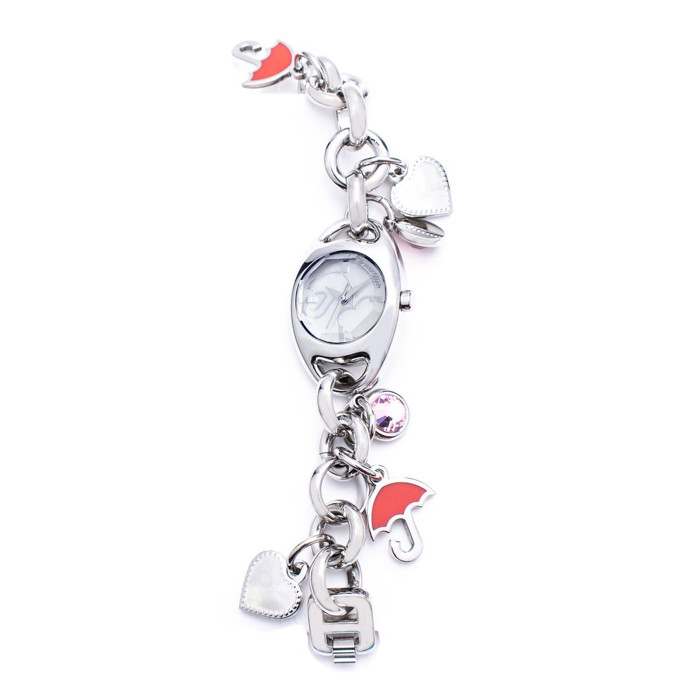 Armbanduhr aus Edelstahl in Silber