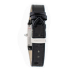Black Leather Dress Watch