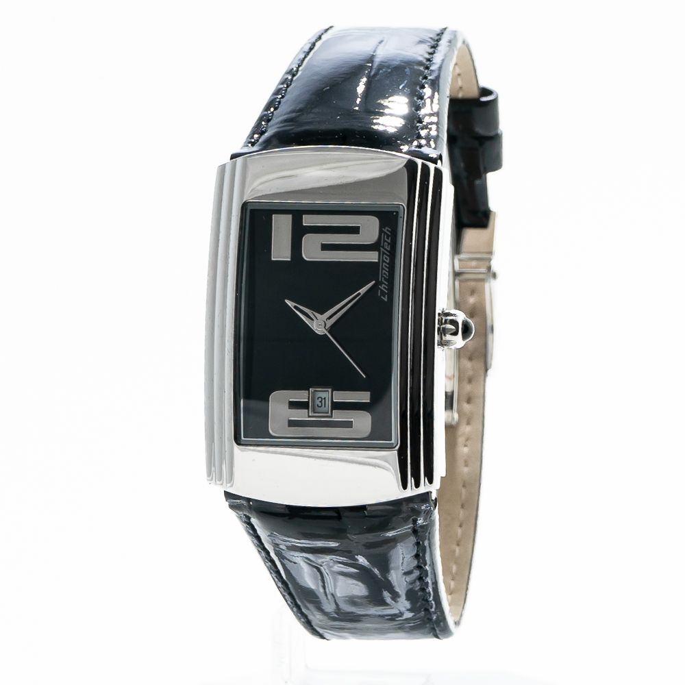 Silberne Edelstahl-Dresswatch