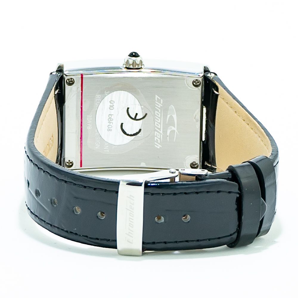 Silberne Edelstahl-Dresswatch