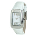 Weiße Leder-Dresswatch