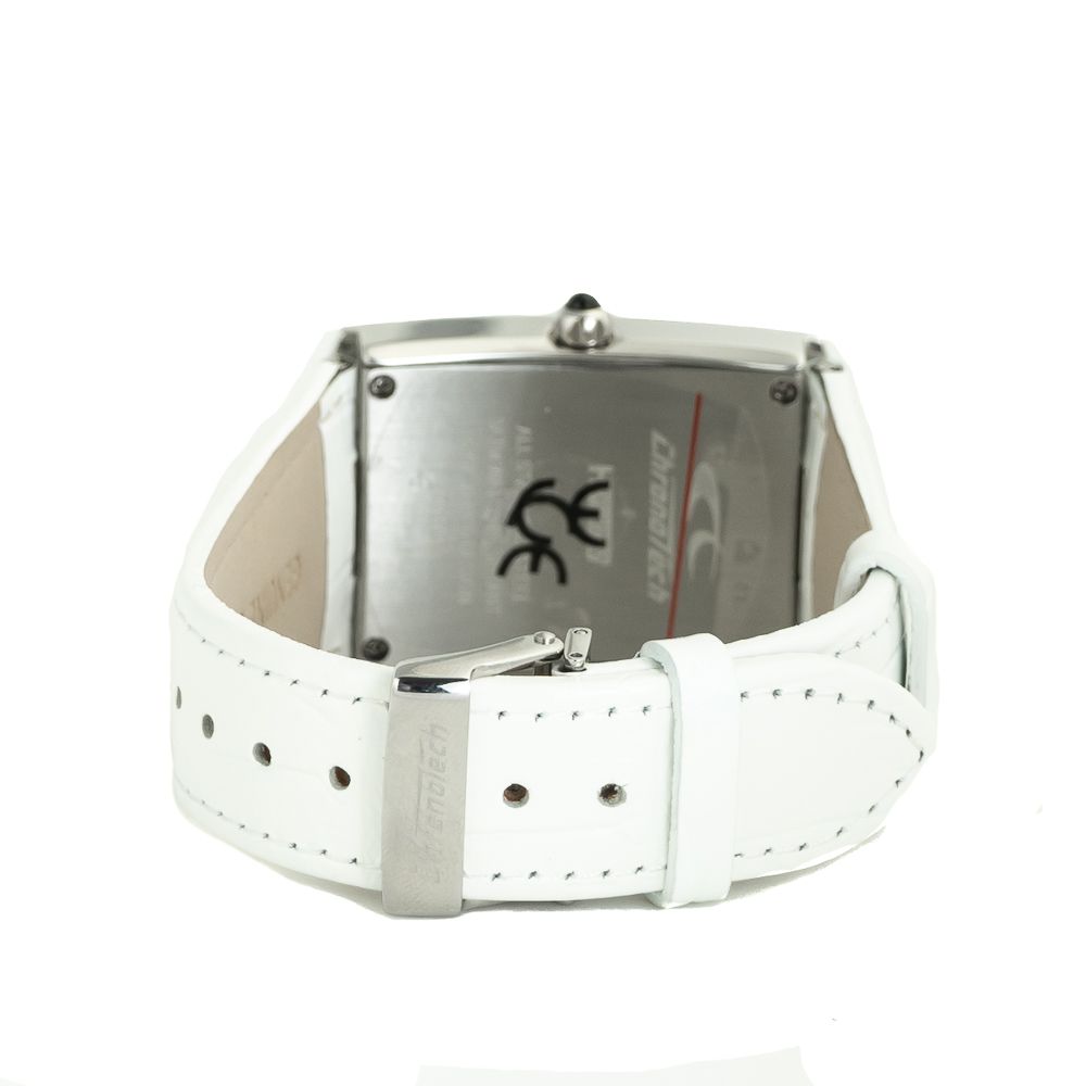 Weiße Leder-Dresswatch