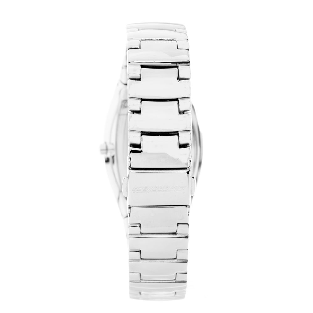 Silberne Edelstahl-Armbanduhr
