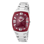 Silberne Edelstahl-Dresswatch