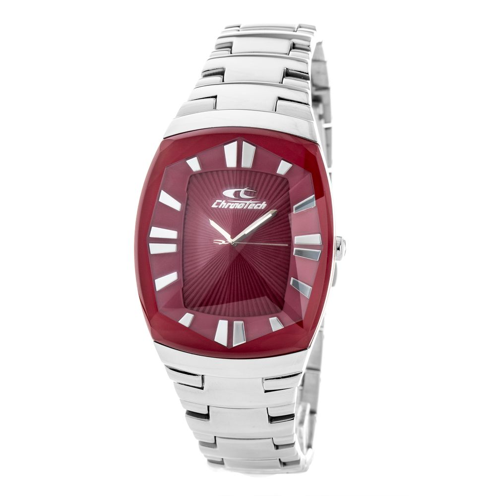 Silberne Edelstahl-Dresswatch