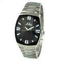 Silberne Edelstahl-Dresswatch