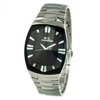Silberne Edelstahl-Dresswatch
