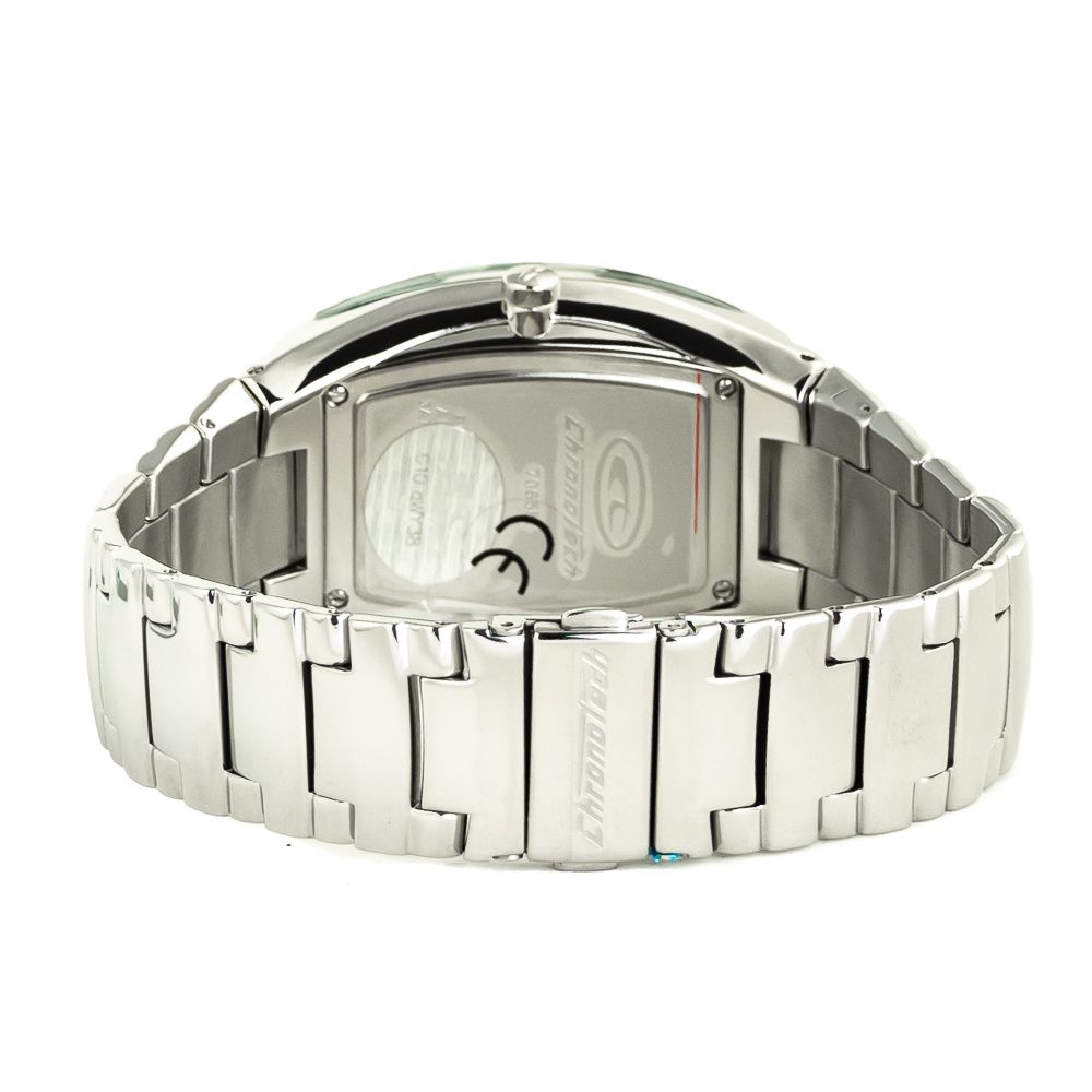 Silberne Edelstahl-Dresswatch