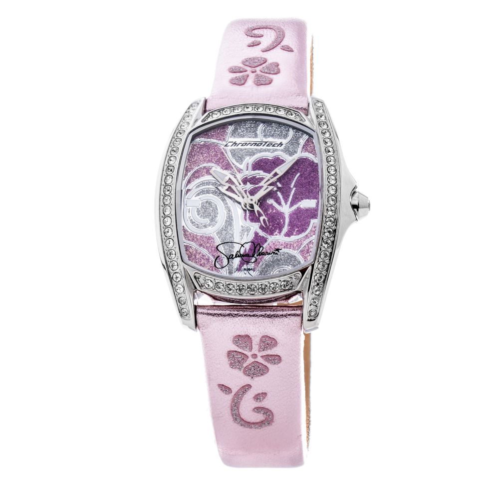 Multicolor Leather Dress Watch