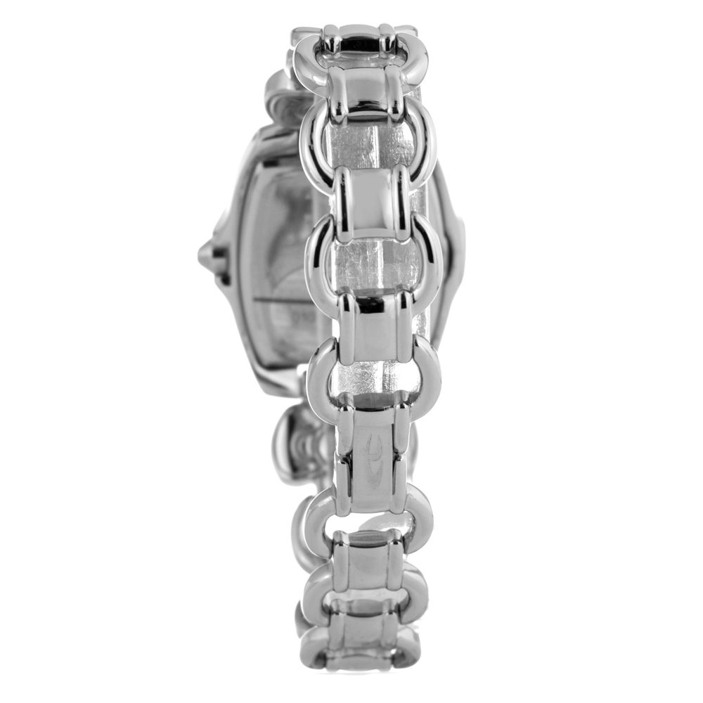 Silberne Edelstahl-Dresswatch
